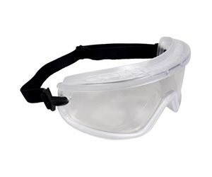 Safety Goggles, Body Armor 4500 Series, Clear Frame, Indoor/Outdoor Anti-fog Lens - Latex, Supported
